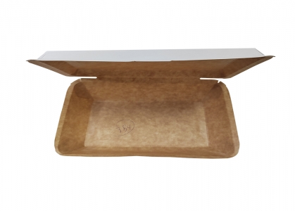 定制紙飯盒 淋膜打包盒 環(huán)保餐盒 可降解外賣盒